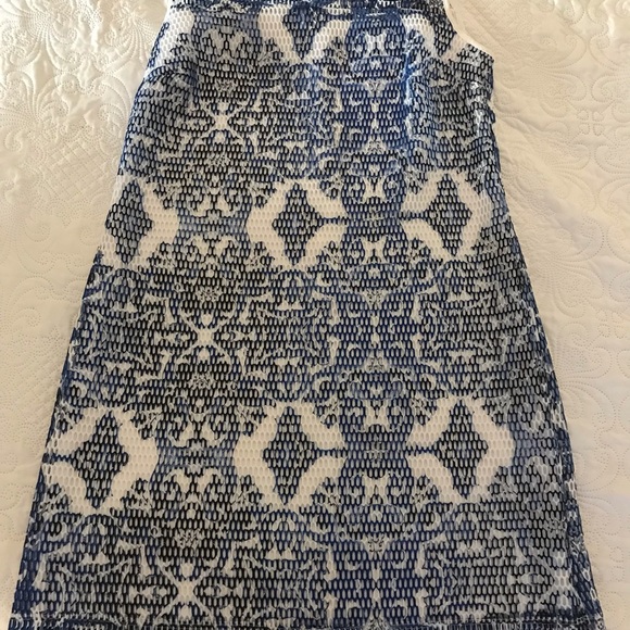 Tribal Femme • Mesh Shift Dress Mini Boat Neck • Sz L - Picture 3 of 10